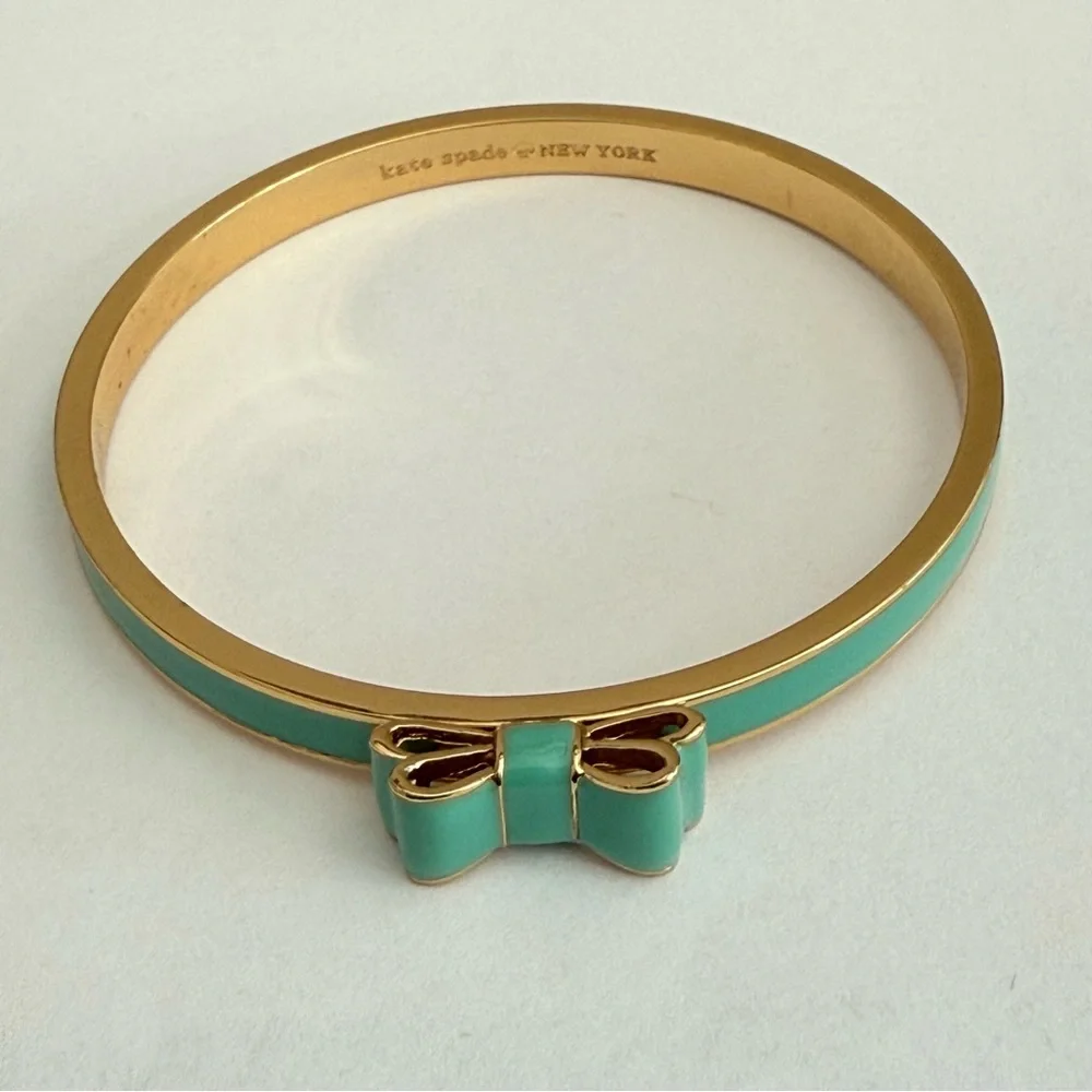 Kate Spade Gold and Green Minimalist Bracelet - Picture 10 of 11